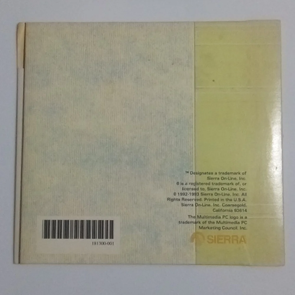 2/$20 1992 King's Quest VI Heir Today, Gone Tomorrow Sierra CD-ROM